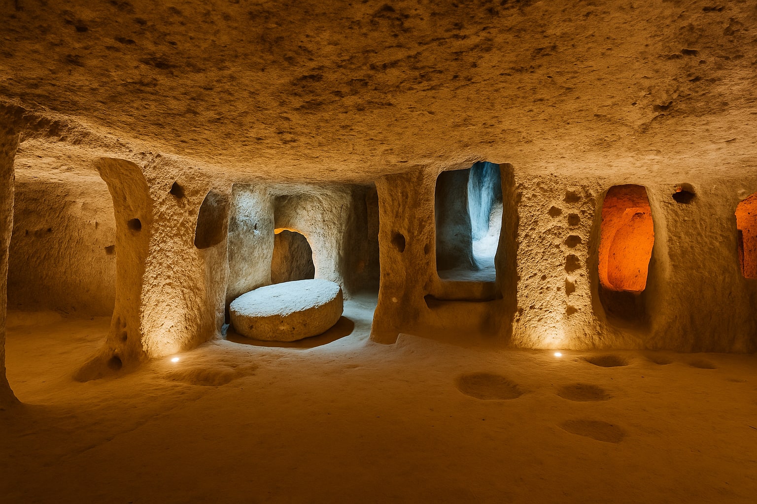 Panoramic view of Cappadocia’s valleys with fairy chimneys and rock formations